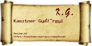 Kasztner Györgyi névjegykártya